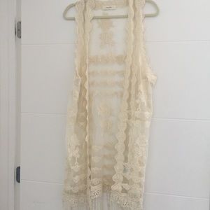 Lace beach coverup by Love Tree, Los Angeles